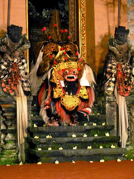 Barong dance at the Ubud Palace in Ubud, Bali.