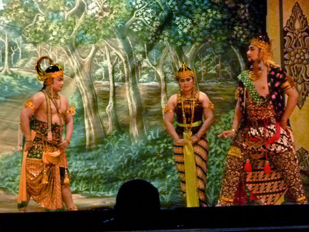 A Wayang Orang performance at Sriwedari Theatre in Solo, Java.