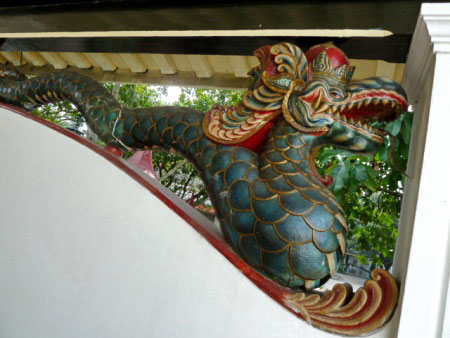 A bad-ass dragon at the Sultan's Palace in Yogyakarta, Java.
