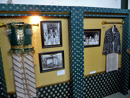 Some royal finery at the Sultan's Palace in Yogyakarta, Java.