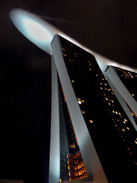 Here's looking at you, kid. The Marina Bay Sands in Singapore.