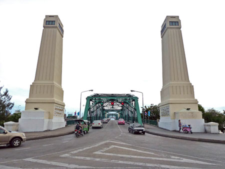 This thing here is Memorial Bridge in Bangkok, Thailand, and don't you forget it.