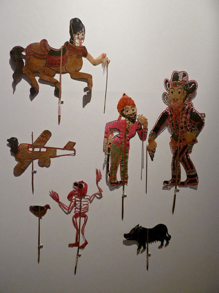 Some awesome Thai shadow puppets at the National Museum in Bangkok, Thailand.