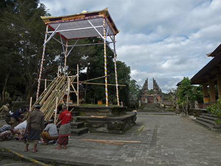 Another royal cremation ceremony structure at Pura Dalem Puri in Ubud, Bali, Indonesia.
