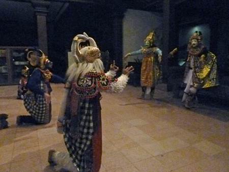 A Wayang Wong Ramayana performance at ARMA in Ubud, Bali, Indonesia.