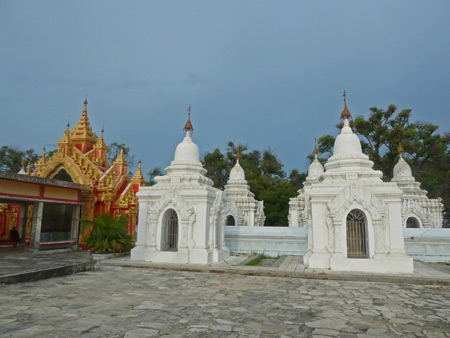 The Northeast section of  Kuthodaw Pagoda in Mandalay, Myanmar.