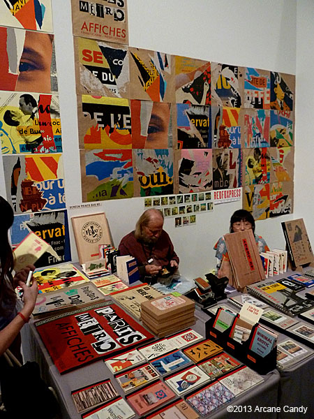 A colorful booth at Printed Matter's LA Art Book Fair at the Geffen Contemporary at MOCA on February 3, 2013.