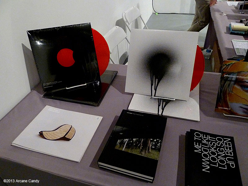 Gallery edition vinyl on display at Printed Matter's LA Art Book Fair at the Geffen Contemporary at MOCA on February 3, 2013.
