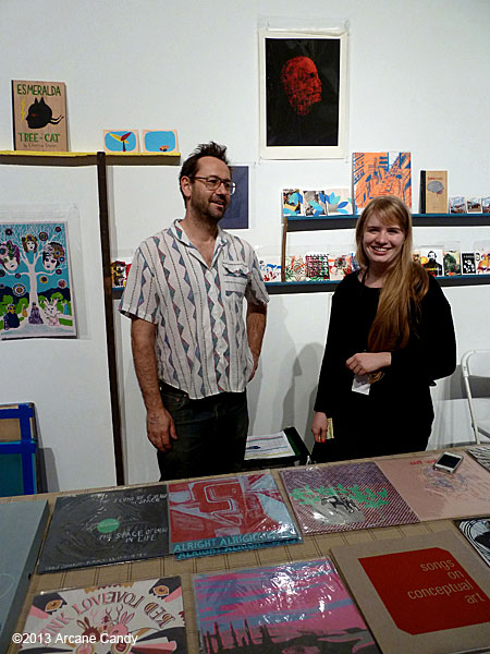 The Awesome Vistas booth at Printed Matter's LA Art Book Fair at the Geffen Contemporary at MOCA on February 3, 2013.