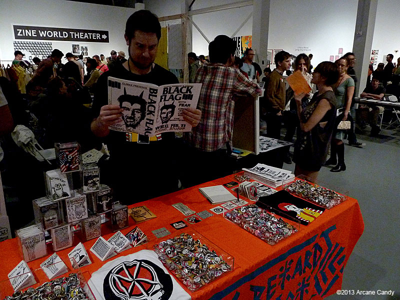 Funny punk zines at Printed Matter's LA Art Book Fair at the Geffen Contemporary at MOCA on February 3, 2013.