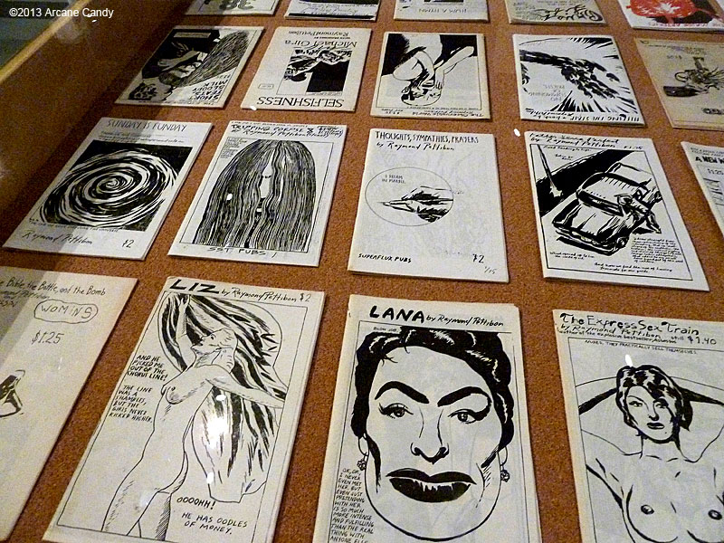 Raynond Pettibon art booklets at Printed Matter's LA Art Book Fair at the Geffen Contemporary at MOCA on February 3, 2013.