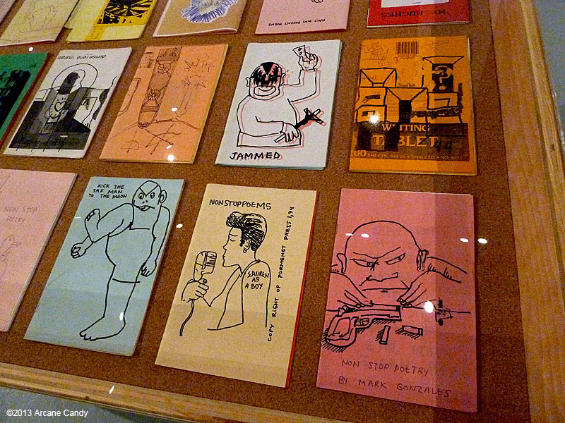 Mark Gonzales art booklets at Printed Matter's LA Art Book Fair at the Geffen Contemporary at MOCA on February 3, 2013.