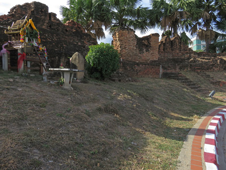 Ruins on the northwest corner of the moat in Chiang Mai, Thailand.