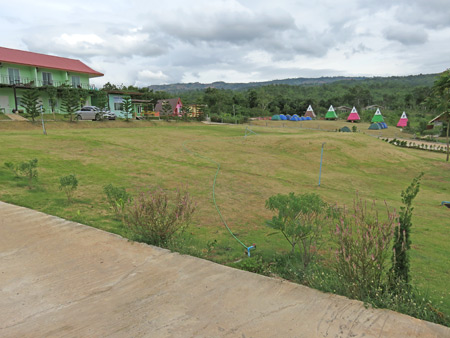 The rooms, teepees and tents at the Mountain Green Resort in Dan Sai, Thailand.