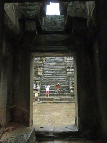 Another insanely steep staircase at Ta Keo, Angkor in Siem Reap, Cambodia.