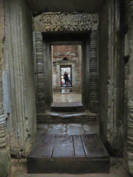 More intricate portals inside Ta Prohm, Angkor in Siem Reap, Cambodia.