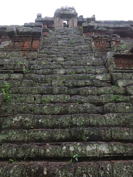 Believe it or not, this is a staircase at Phimeanakas, Angkor Thom in Siem Reap, Cambodia.