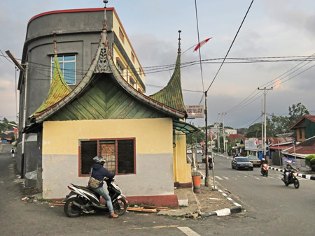 A street scene in Bukittinggi, Sumatra, Indonesia.
