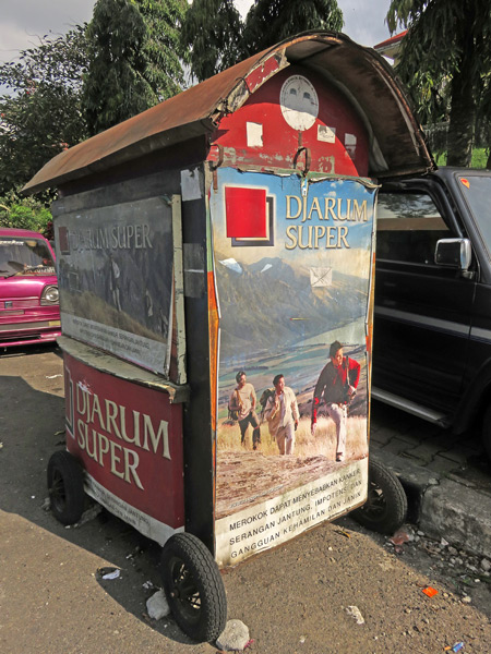 A closed-up cart in Bukittinggi, Sumatra, Indonesia.
