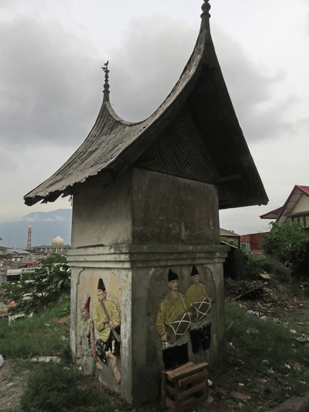 A small booth near the entrance to Fort de Kock in Bukittinggi, Sumatra, Indonesia.