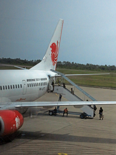 Lion Air flight JT 251 from Padang, Sumatra to Jarkarta, Java, Indonesia.