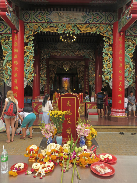 The Kwannon Shrine of the Thien Fah Foundation in Chinatown, Bangkok, Thailand.