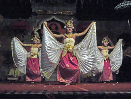 Suara Sakti performs the Belibus dance in Bentuyung, Bali, Indonesia.