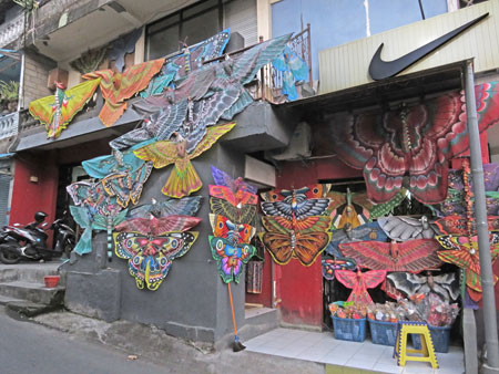 A kite shop in Ubud, Bali, Indonesia.