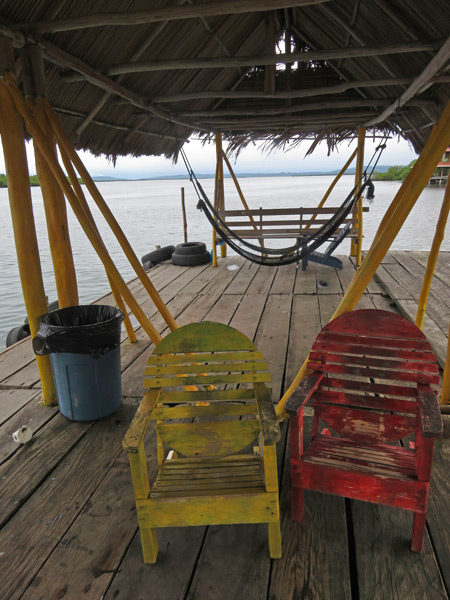 Come kick back in a really dirty, uncomfortable chair Bocas del Toro, Panama.