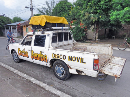 Kocha Bamba disco movil in Moyogalpa, Isla de Ometepe, Nicaragua.
