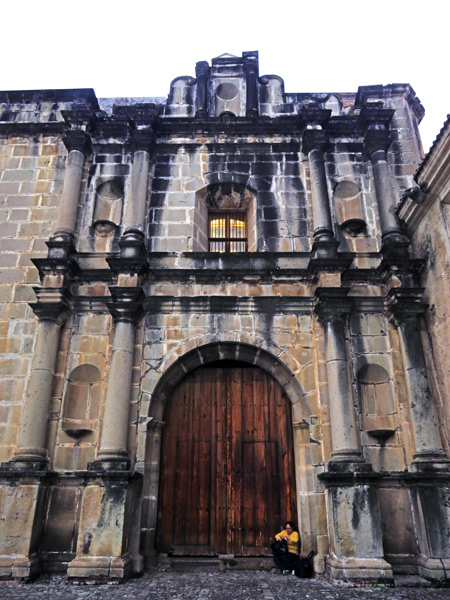 Iglesia y Convento de las Capuchinas in Antigua, Guatemala.