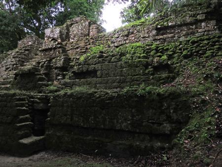 Some moss-covered ruins at Tikal, Guatemala.
