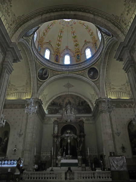 The interior of the Rectoria El Jesus Tercera Orden in Merida, Mexico.