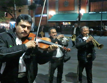 A Mariachi band performs at Plaza Garibaldi in Mexico City, Mexico.