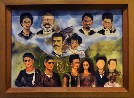 My Family (unfinished, 1949) by Frida Kahlo at the Frida Kahlo Museum in Mexico City, Mexico.