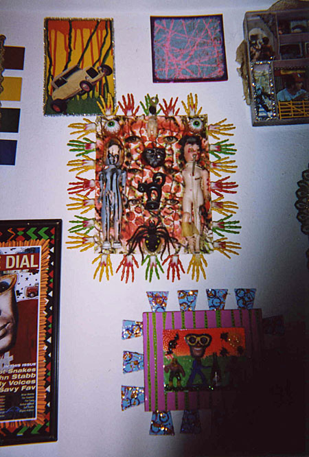 The art of Randy Biscuit Turner at his home in Austin Texas, circa 2004. Photo by Rich Jacobs.