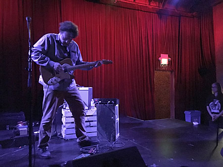 Sir Robert Millis performs at the Bootleg Theater in Los Angeles, California on May 4, 2017.
