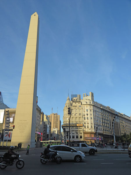 The Plaza de la República in Buenos Aires, Argentina.
