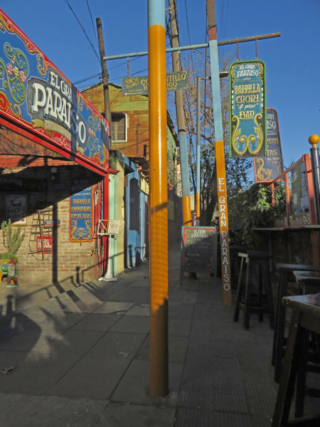 Pole position, take two, in La Boca, Buenos Aires, Argentina.