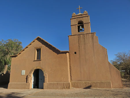 The Iglesia San Pedro in San Pedro de Atacama, Chile.