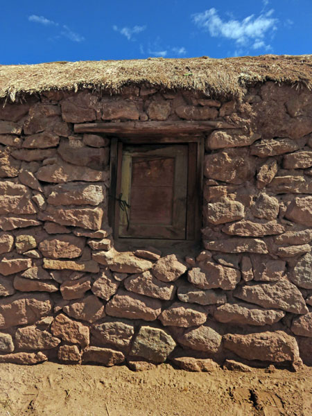 A small stone house in the village of Machuca in the Andes Mountains, Chile.