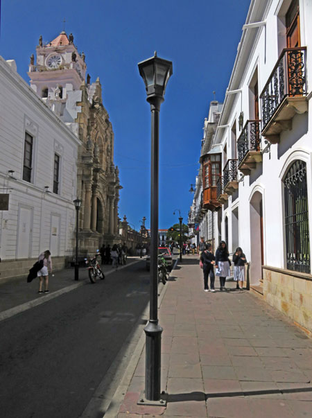 Pole position in Sucre, Bolivia.