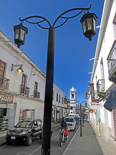 Pole position with flair in Sucre, Bolivia.
