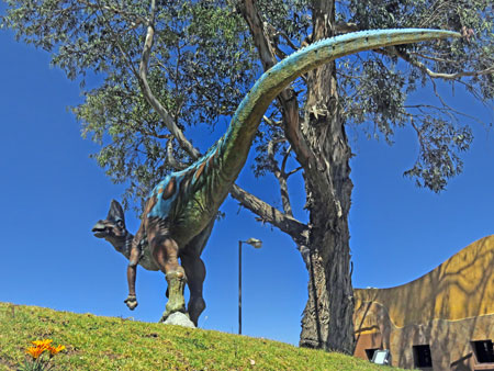 A model of Corythosaurus at Parque Cretacico in Sucre, Bolivia.