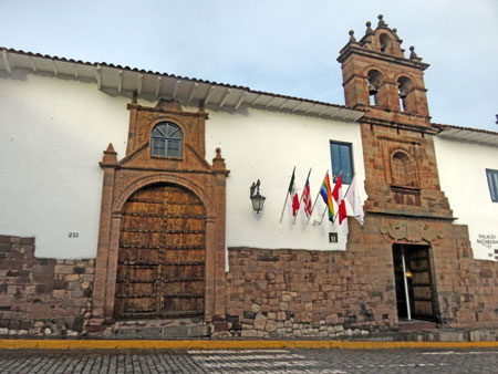 The Palacio Nazarenas in Cuzco, Peru.