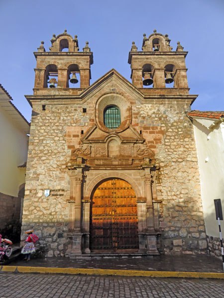 The Capilla de San Antonio Abad at Plaza Nazarenas in Cuzco, Peru.