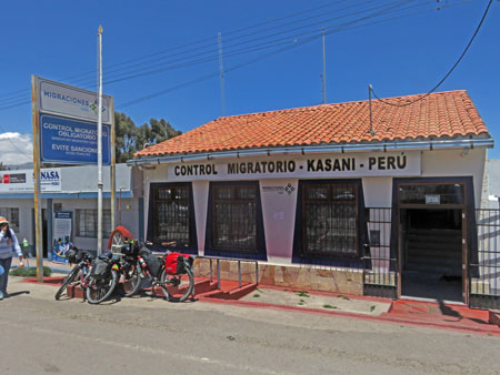 The immigration office near Yunguyo, Peru.