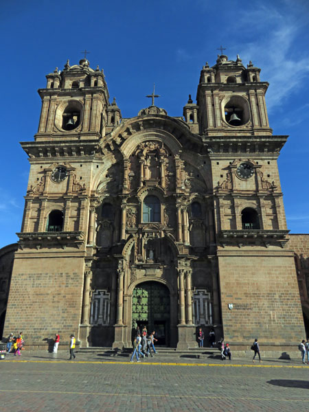 The Iglesia De La Compañia De Jesús in Cuzco, Peru.