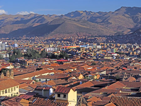 Another overview of central Cuzco, Peru.